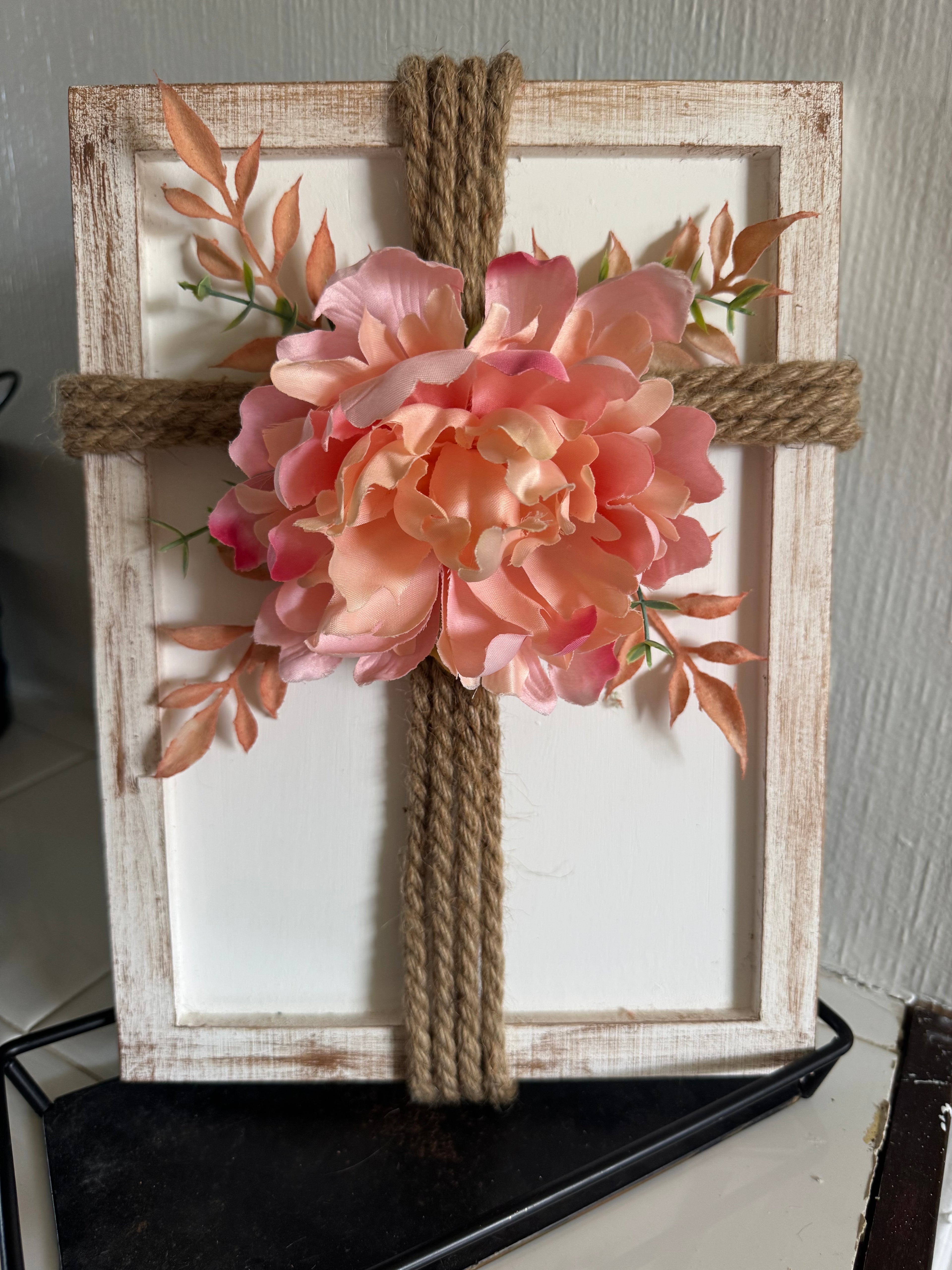 Flower Cross Frame