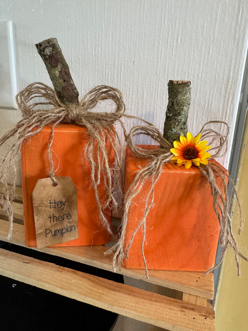 4x4 Pumpkin Blocks