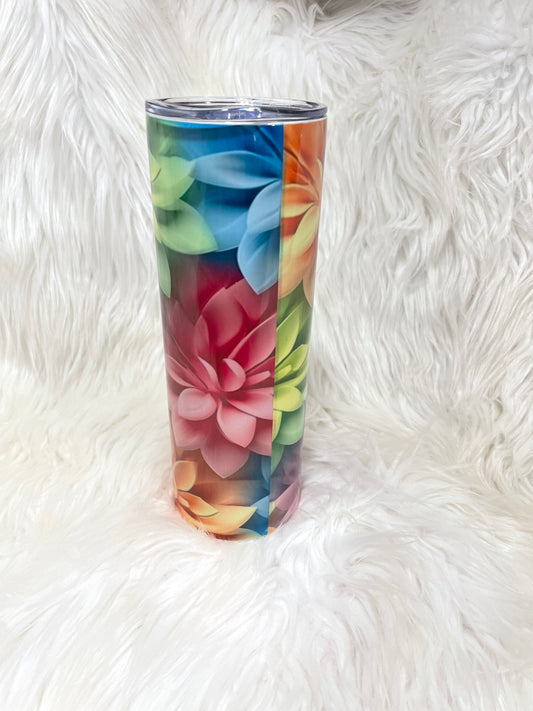 3D Flower Tumbler