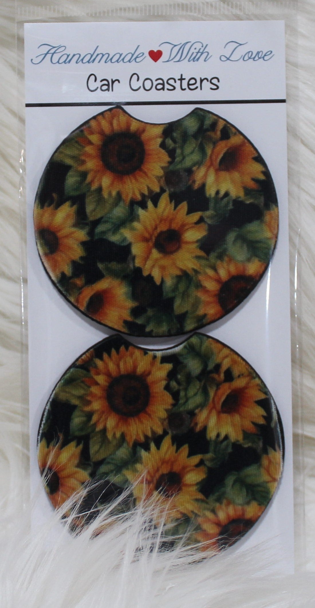 Sunflower Car Coasters